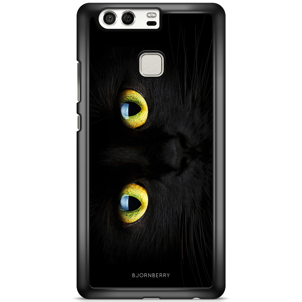 Huawei P9 Plus Case - Black Cat Close Up