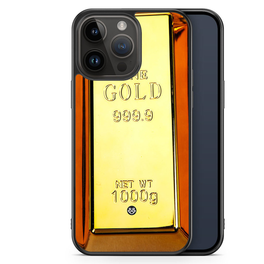 iPhone 14 Pro Max Case - Gold brick
