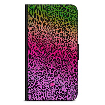Google Pixel 6a Wallet Case - Gradient Leopard