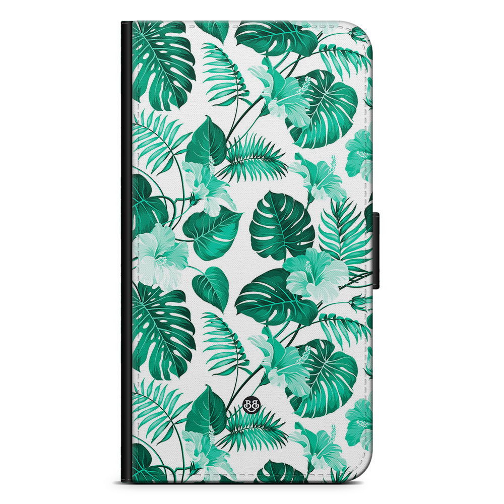 Xiaomi 12 Pro Wallet Case - Turquoise Flowers