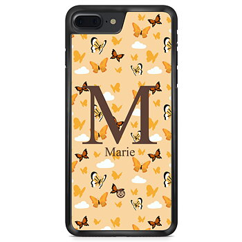 iPhone 8 Plus Custom Skal - AWAKEN - Orange Butterfly