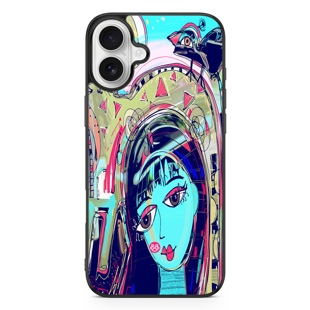 iPhone 16 Plus Case - Abstract Cat