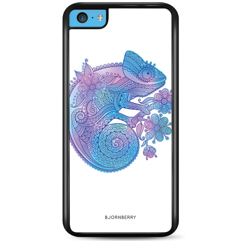iPhone 5C Case - Mandala Chameleon
