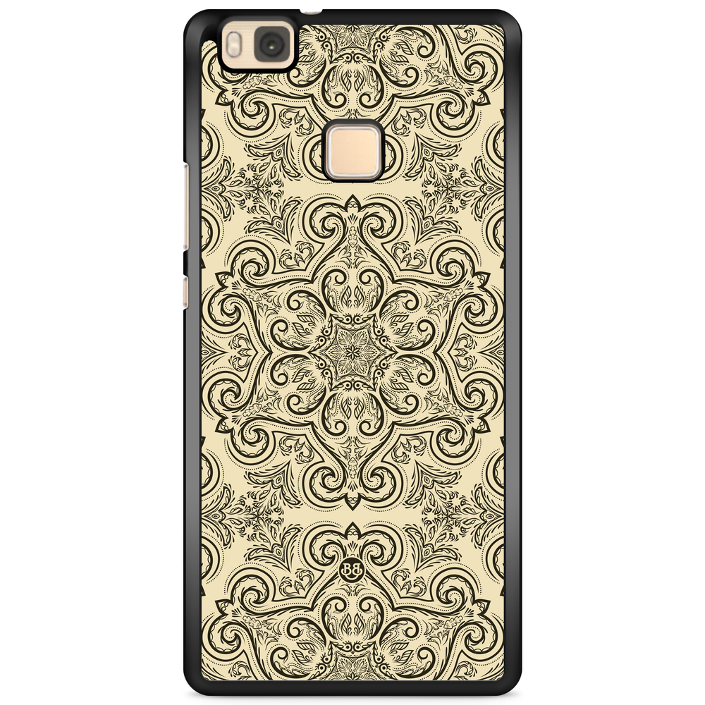 Huawei P9 Lite Case - Beige Retro Pattern