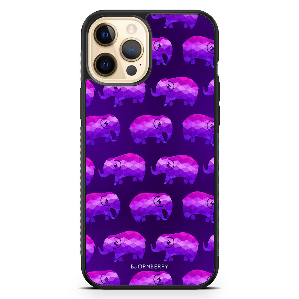 iPhone 12 Pro Max Case - Purple Elephant
