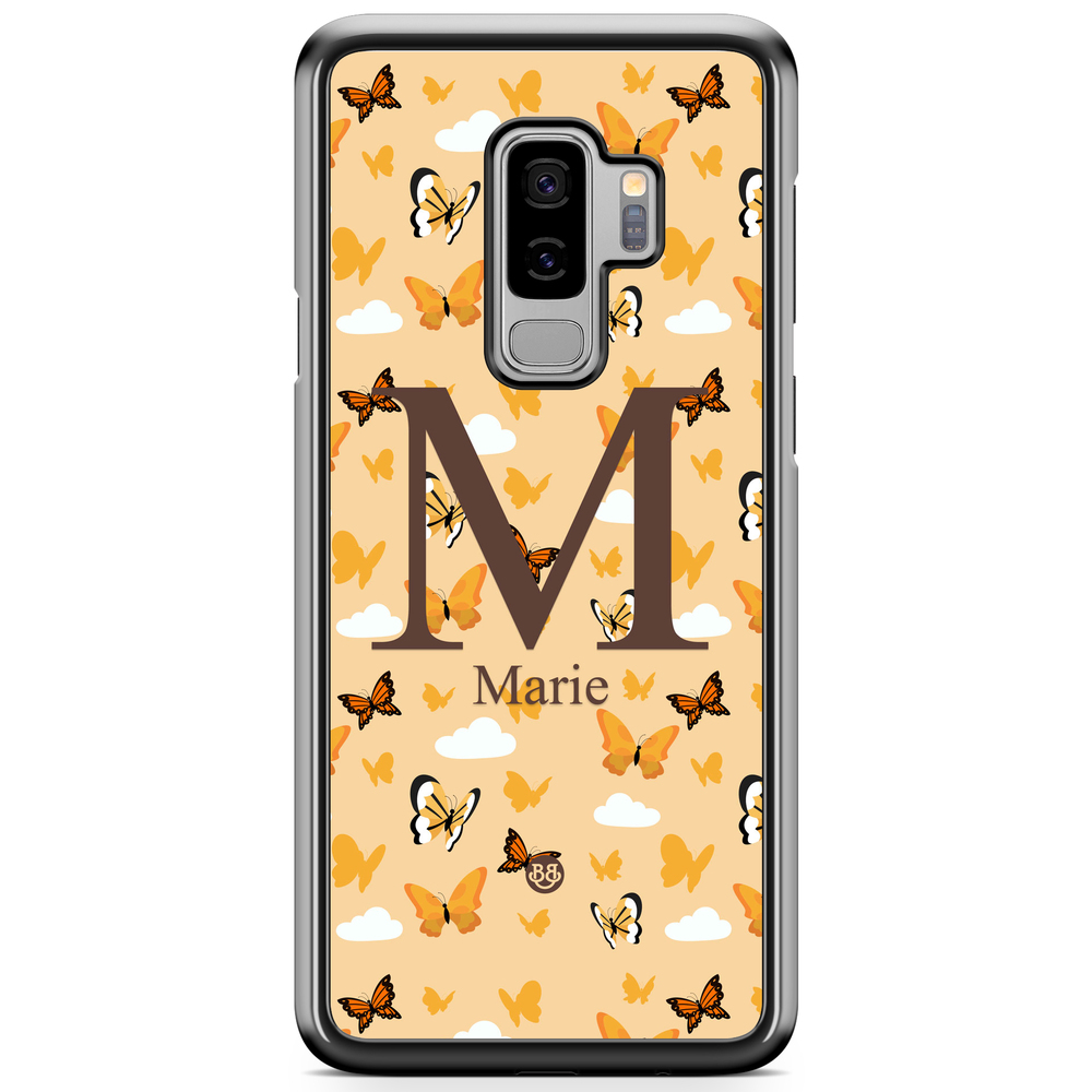 Samsung Galaxy S9+ Case Custom - AWAKEN - Orange Butterfly