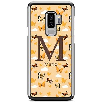 Samsung Galaxy S9+ Case Custom - AWAKEN - Orange Butterfly