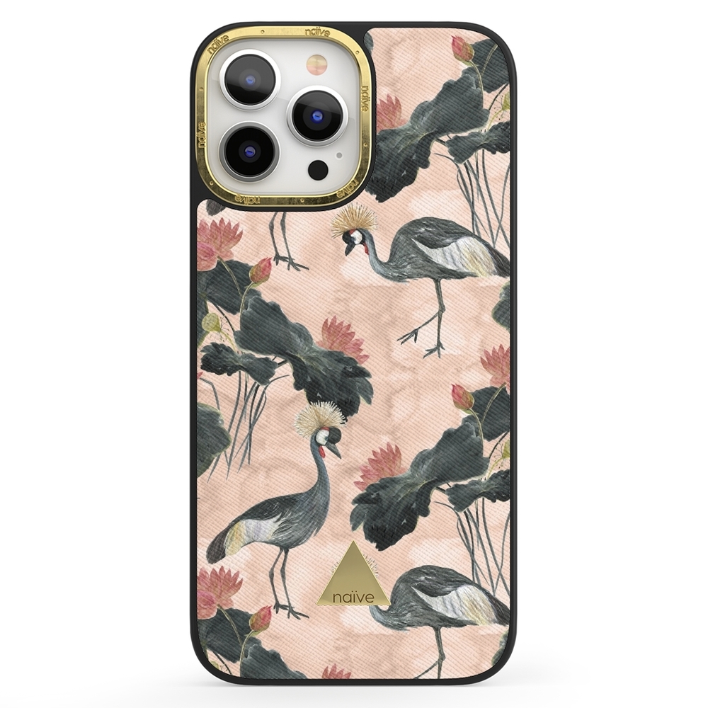 Naive iPhone 13 Pro Max Case - Crowned Bird