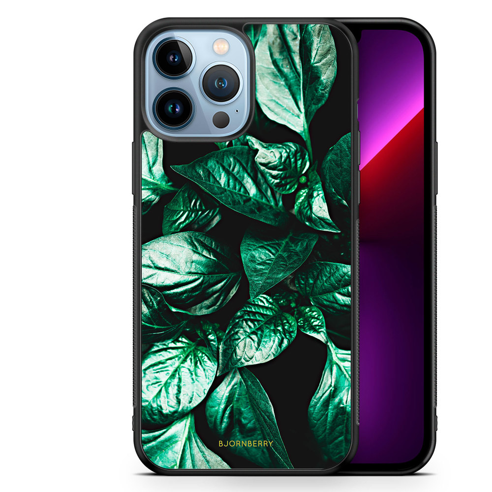 iPhone 13 Pro Max Case - Green Leaves