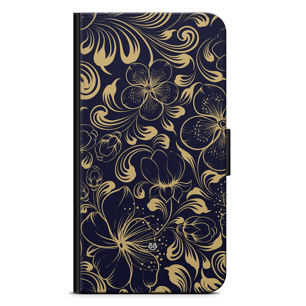 Xiaomi 12 Pro Wallet Case - Blue Flowers