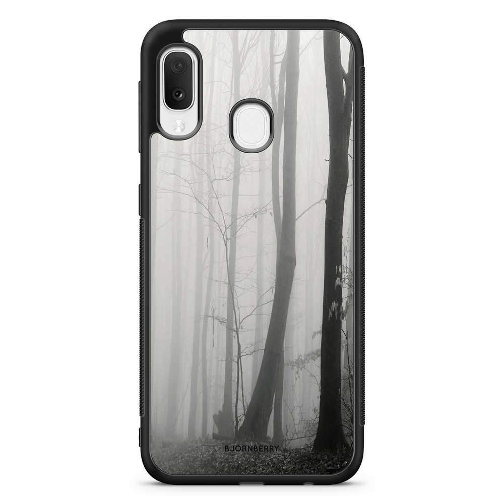 Samsung Galaxy A20e Case - Black/White Autumn