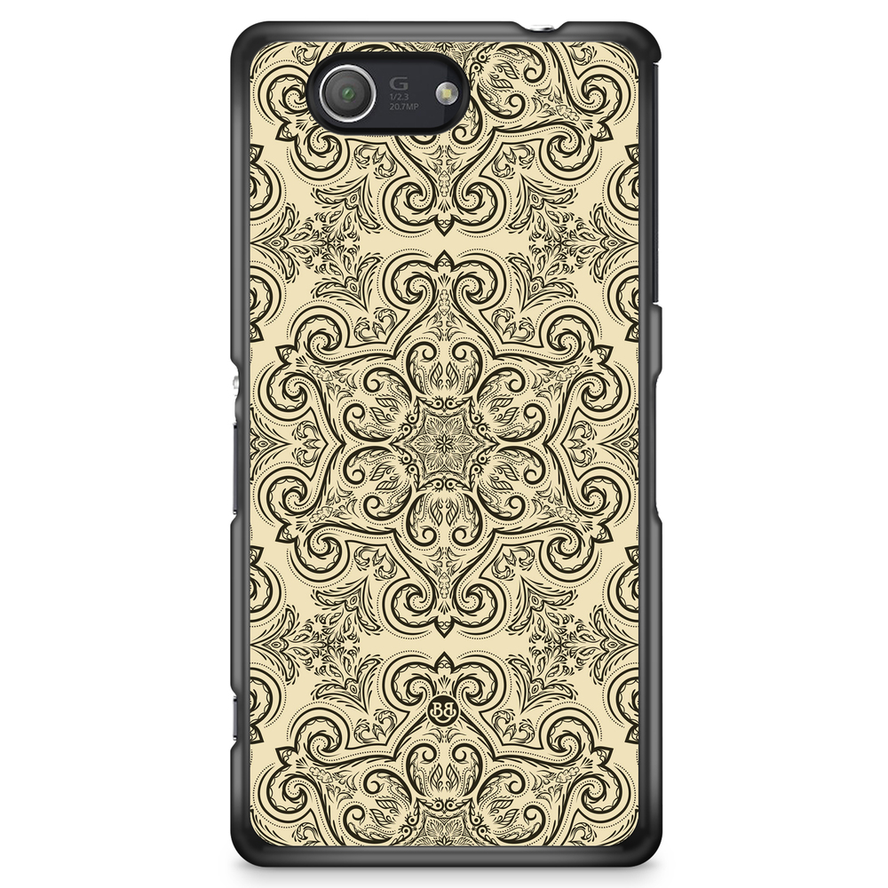 Sony Xperia Z3 Compact Case - Beige Retro Pattern