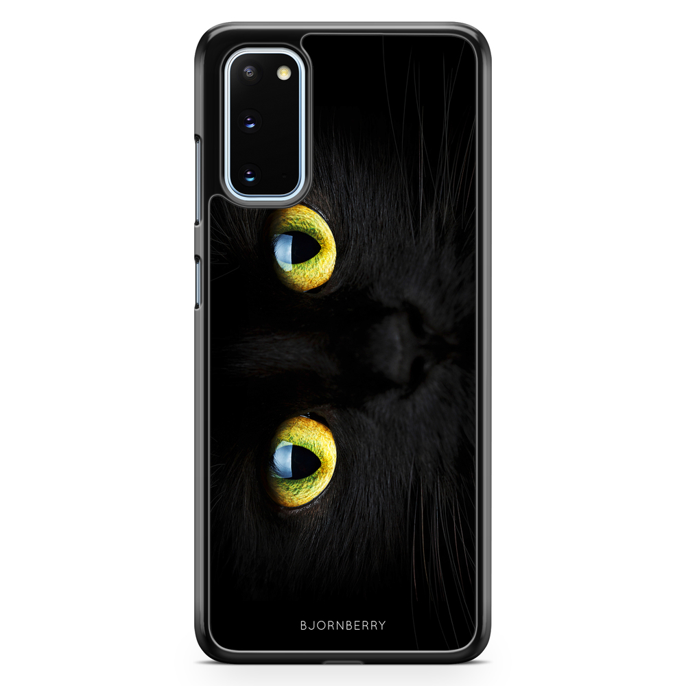 Samsung Galaxy S20 Case - Black Cat Close Up