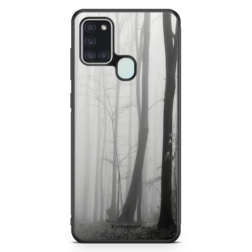 Samsung Galaxy A21s Case - Black/White Autumn