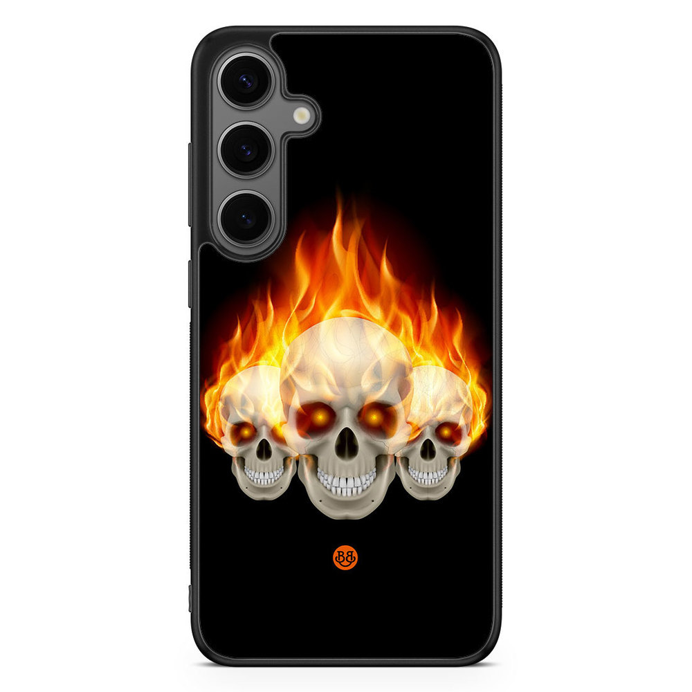 Samsung Galaxy S24 Plus Case - Flames Skulls