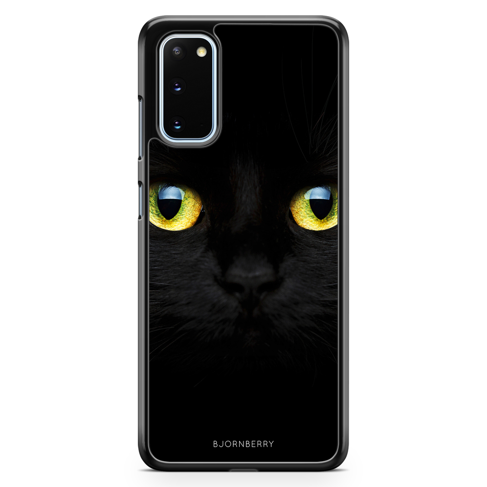 Samsung Galaxy S20 Case - Black Cat Close Up