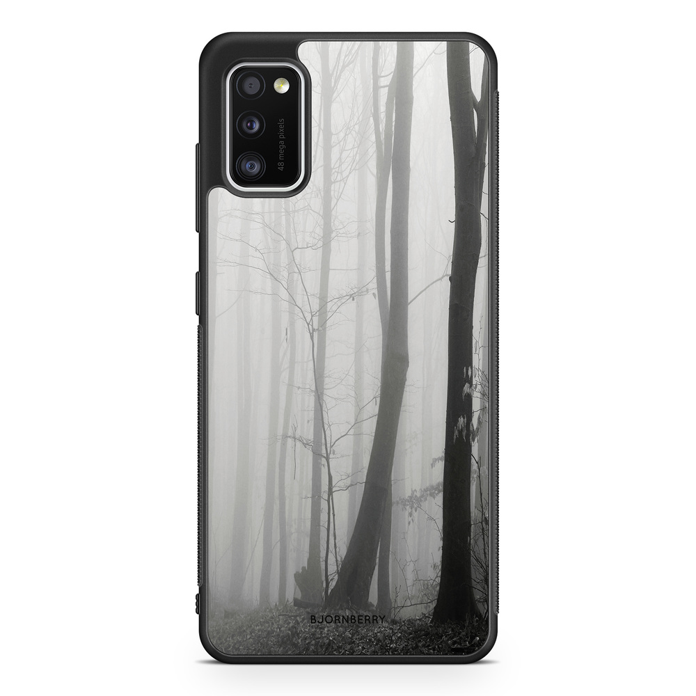 Samsung Galaxy A41 Case - Black/White Autumn