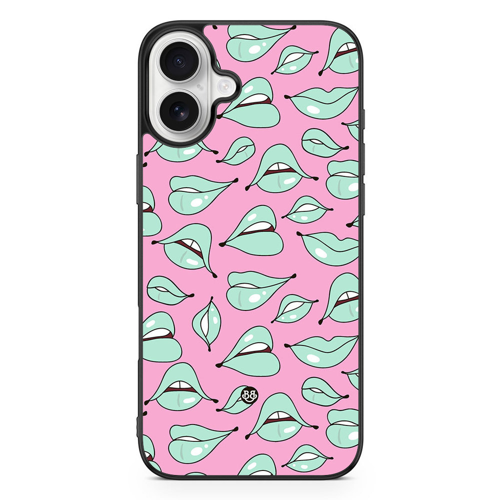iPhone 16 Plus Case - Green Lips