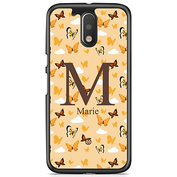 Moto G4/G4 Plus Case Custom - AWAKEN - Orange Butterfly