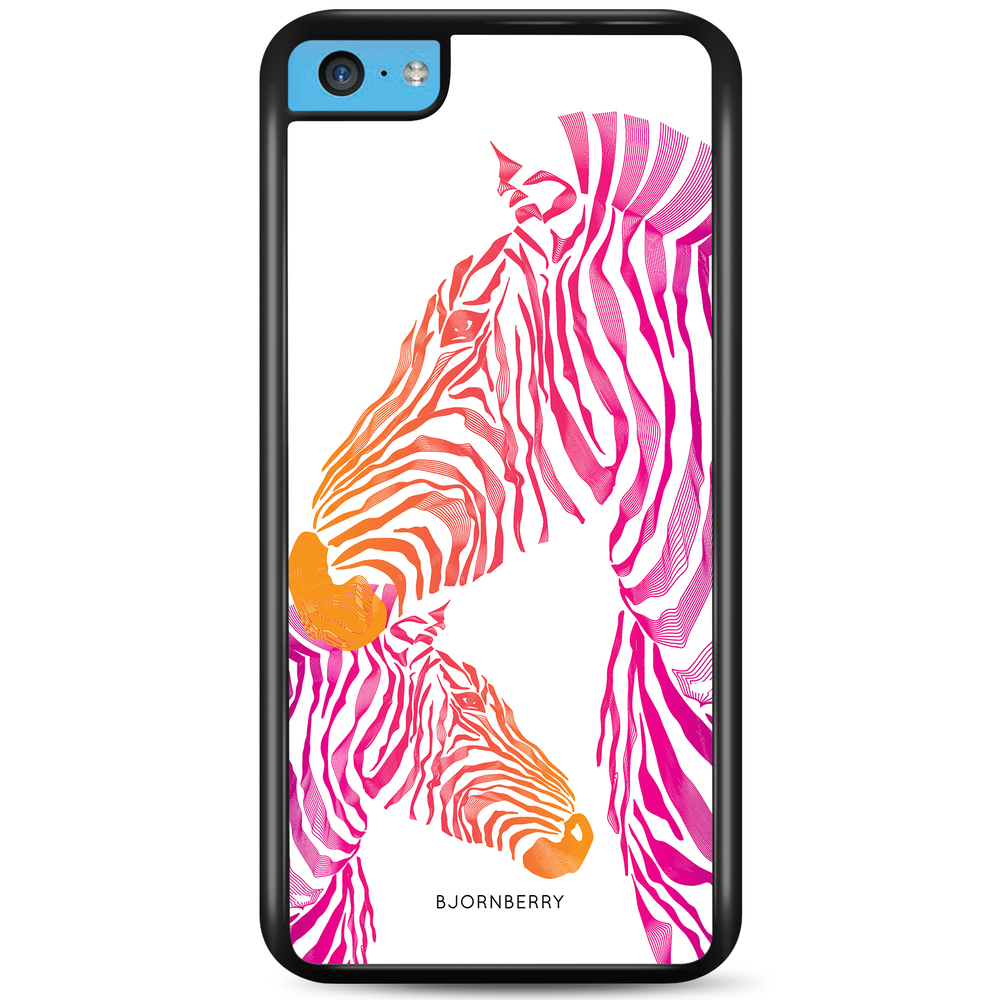 iPhone 5C Skal - Rosa Zebror | Mobilskal & Mobilfodral BJORNBERRY