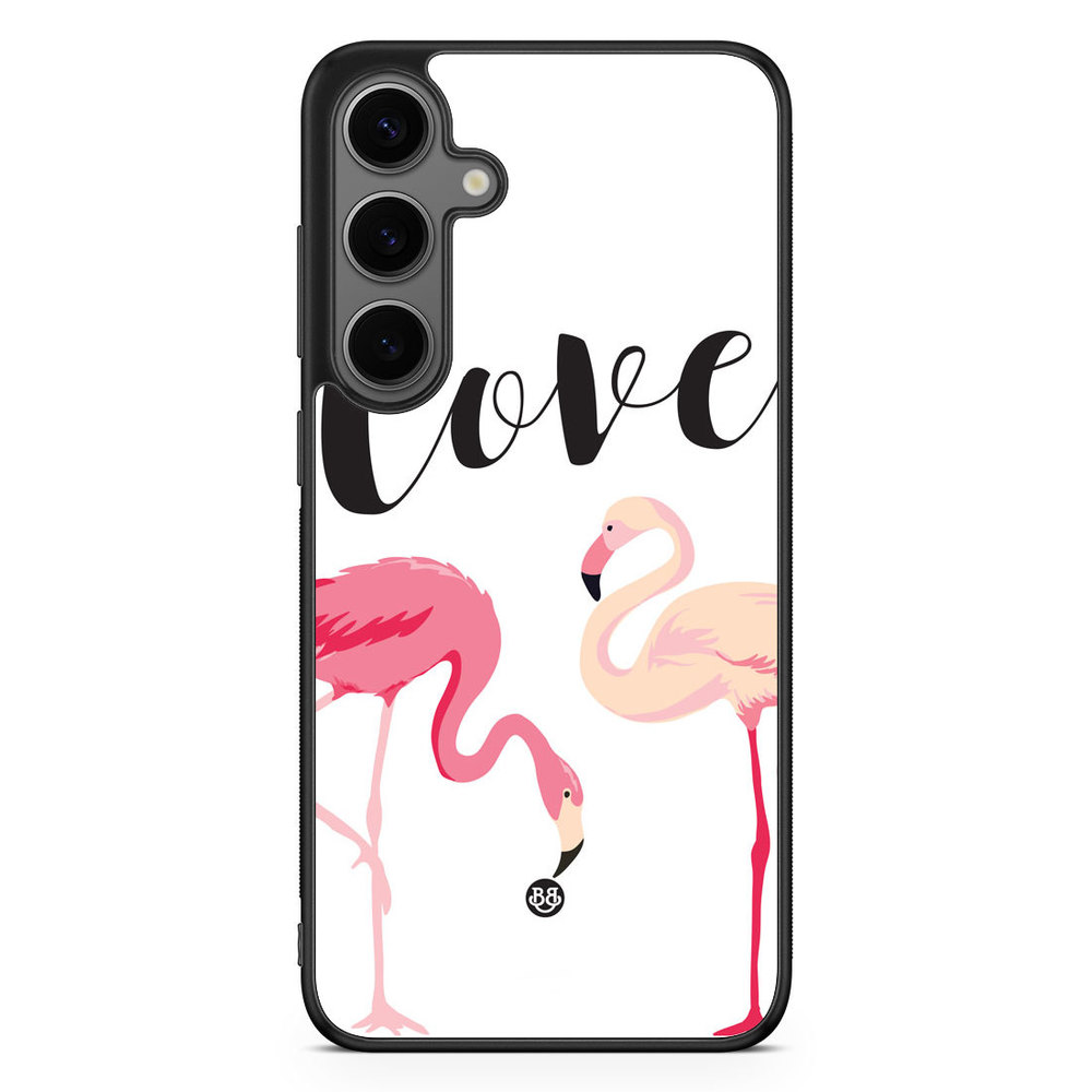 Samsung Galaxy S24 Plus Case - Love Flamingo