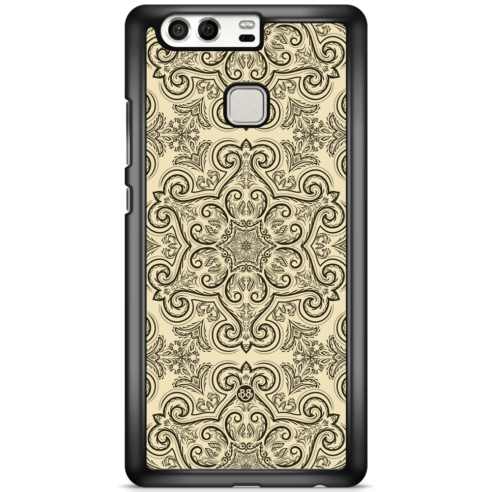 Huawei P9 Case - Beige Retro Pattern