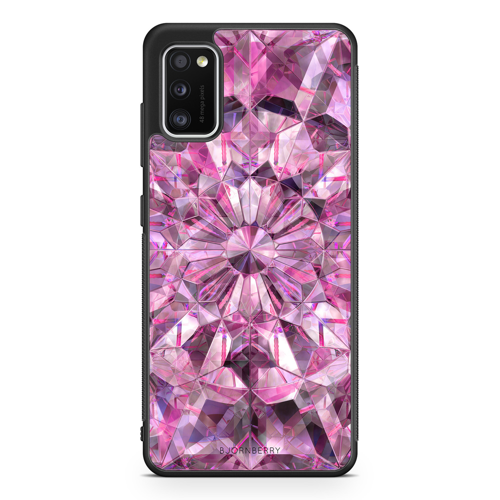 Samsung Galaxy A41 Case - Pink Crystals
