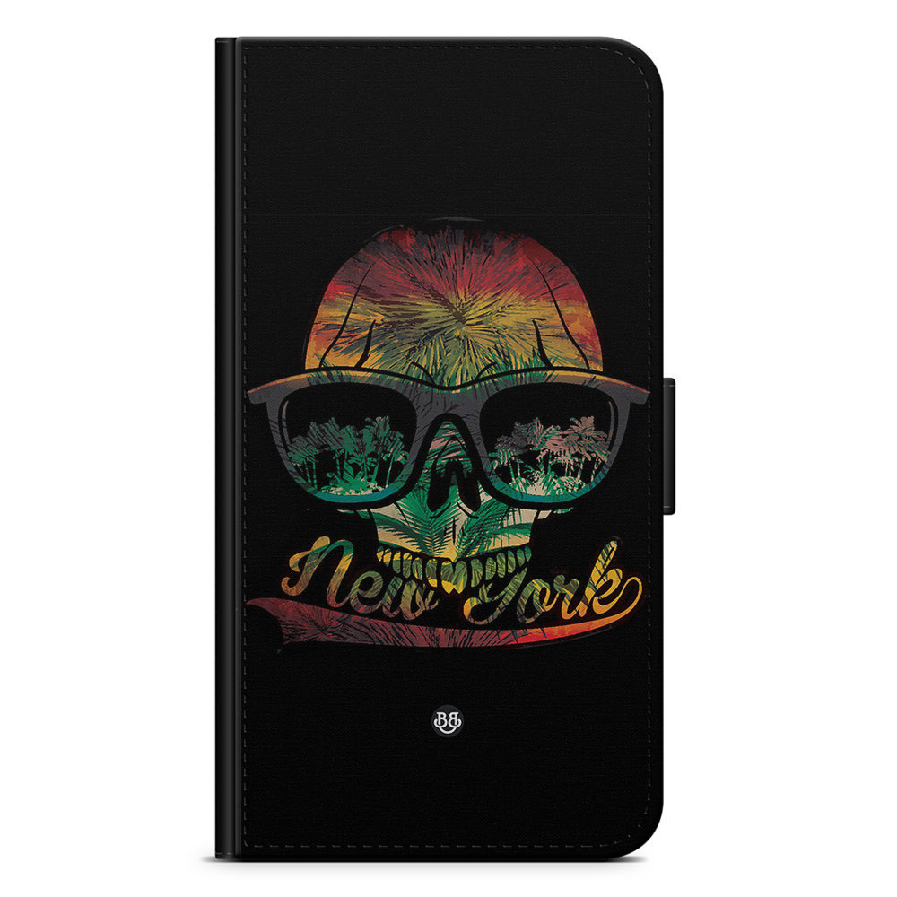 Xiaomi 12 Pro Wallet Case - New York Skull