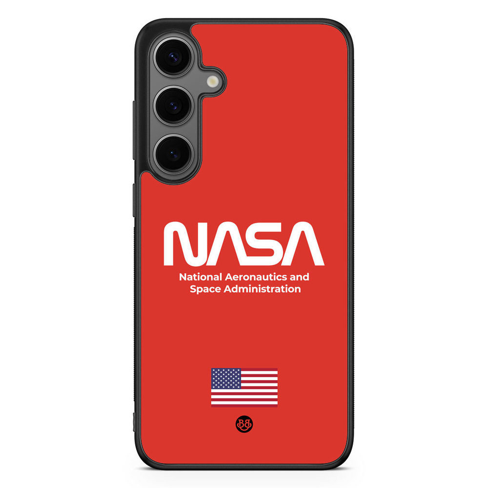 Samsung Galaxy S24 Plus Case - NASA Worm Red