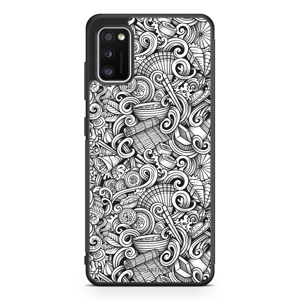 Samsung Galaxy A41 Case - Japanese Pattern