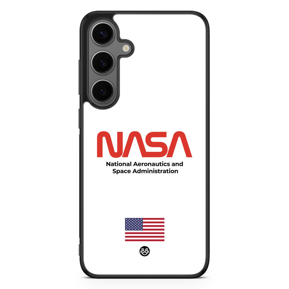 Samsung Galaxy S24 Plus Case - NASA Worm White