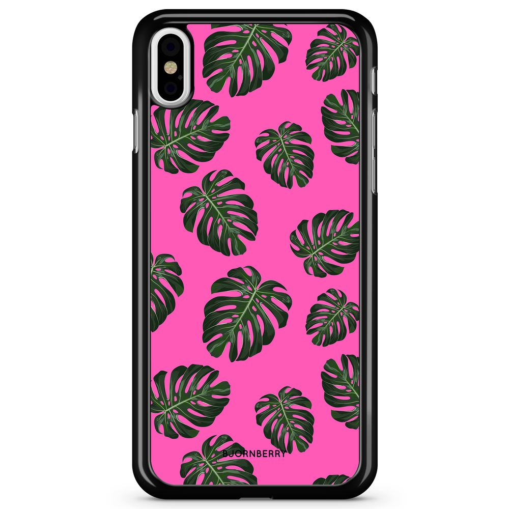 iPhone X / XS Case - Monstera Pink