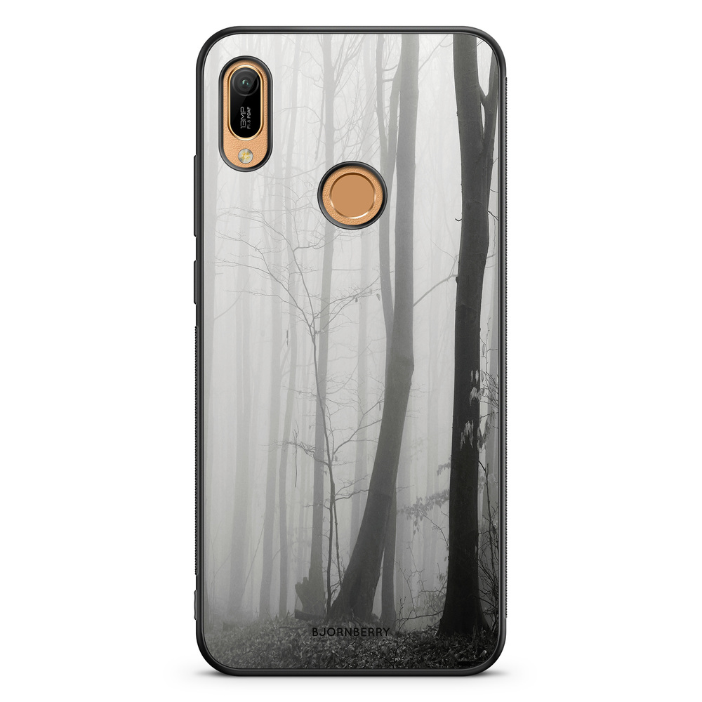 Huawei Y6 2019 Case - Black/White Autumn