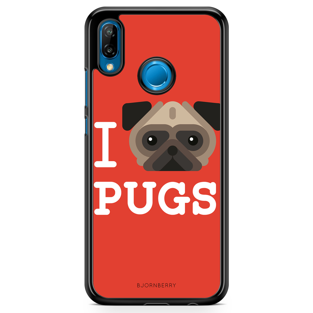 Huawei P20 Lite Case - I Love Pugs