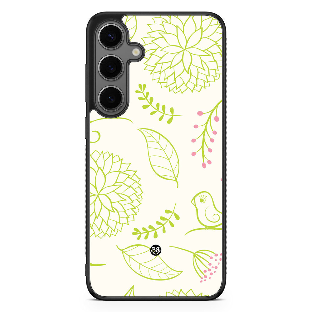 Samsung Galaxy S24 Plus Case - Green Floral