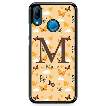 Huawei P20 Lite Skal Custom - AWAKEN - Orange Butterfly