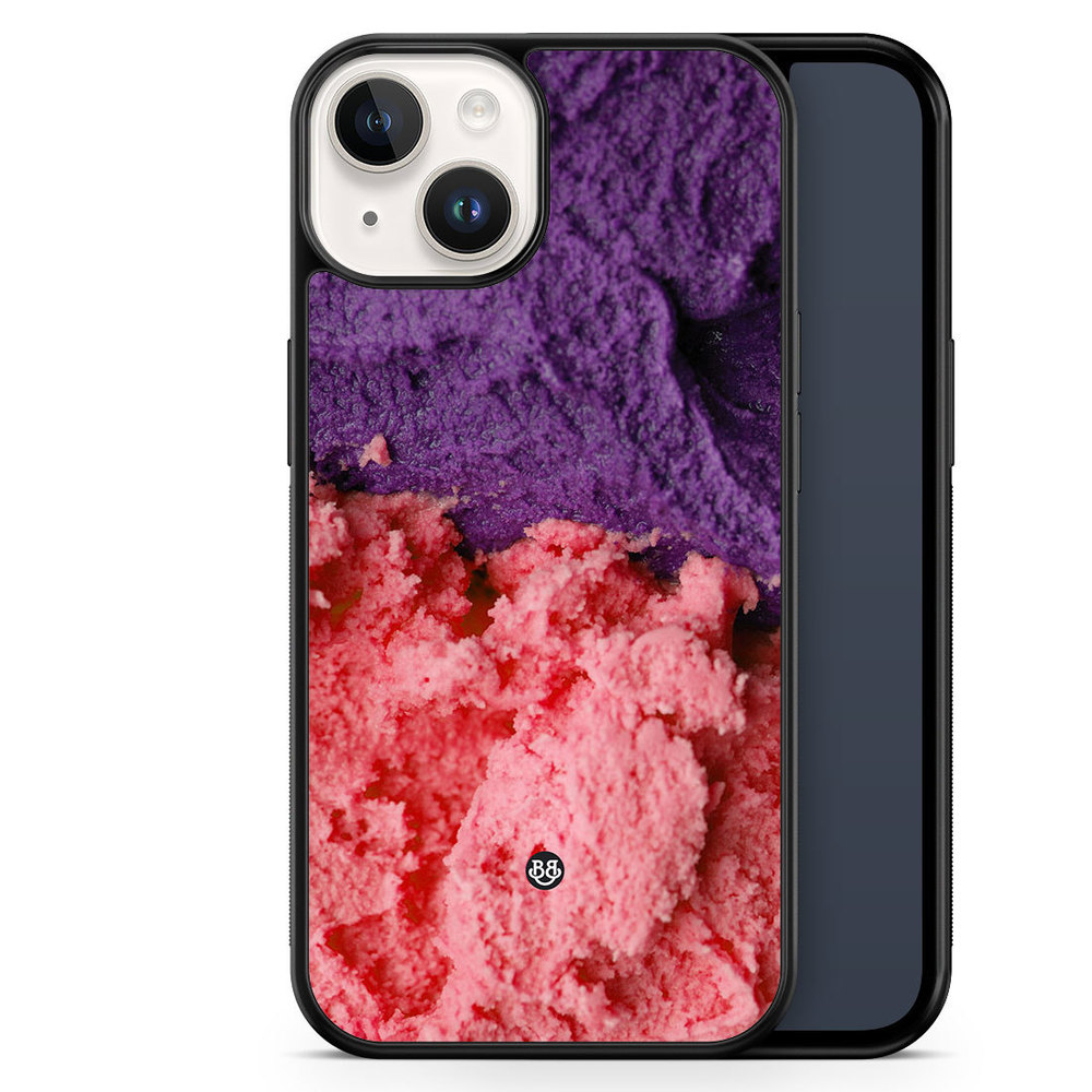 iPhone 14 Case - Ice-crea pink/purple