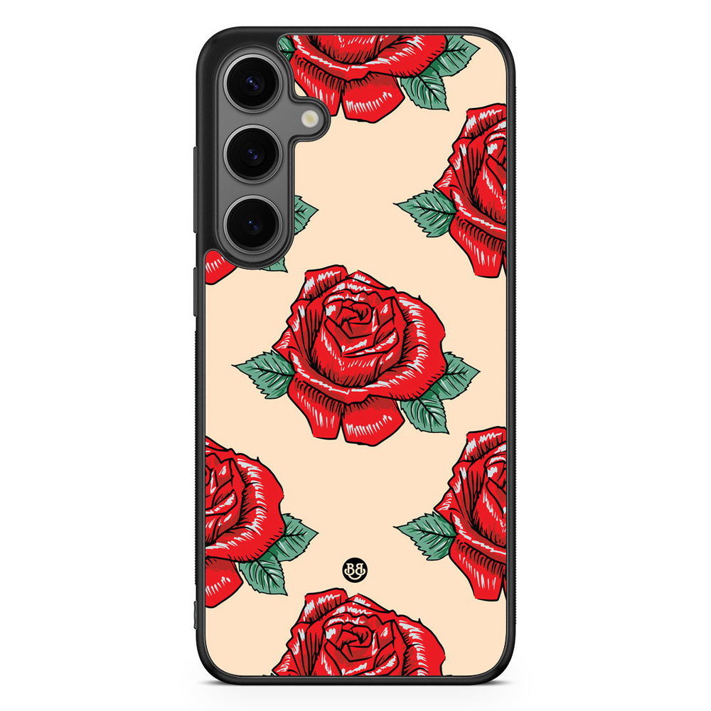 Samsung Galaxy S24 Plus Case - Rose Pattern