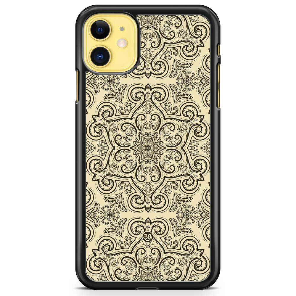 iPhone 11 Case - Beige Retro Pattern