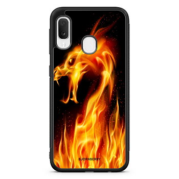 Samsung Galaxy A20e Case - Flames Dragon