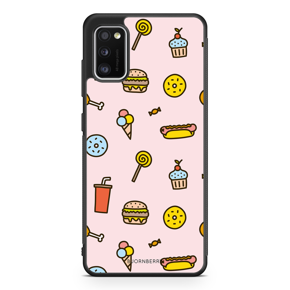 Samsung Galaxy A41 Case - Junk Food Pattern