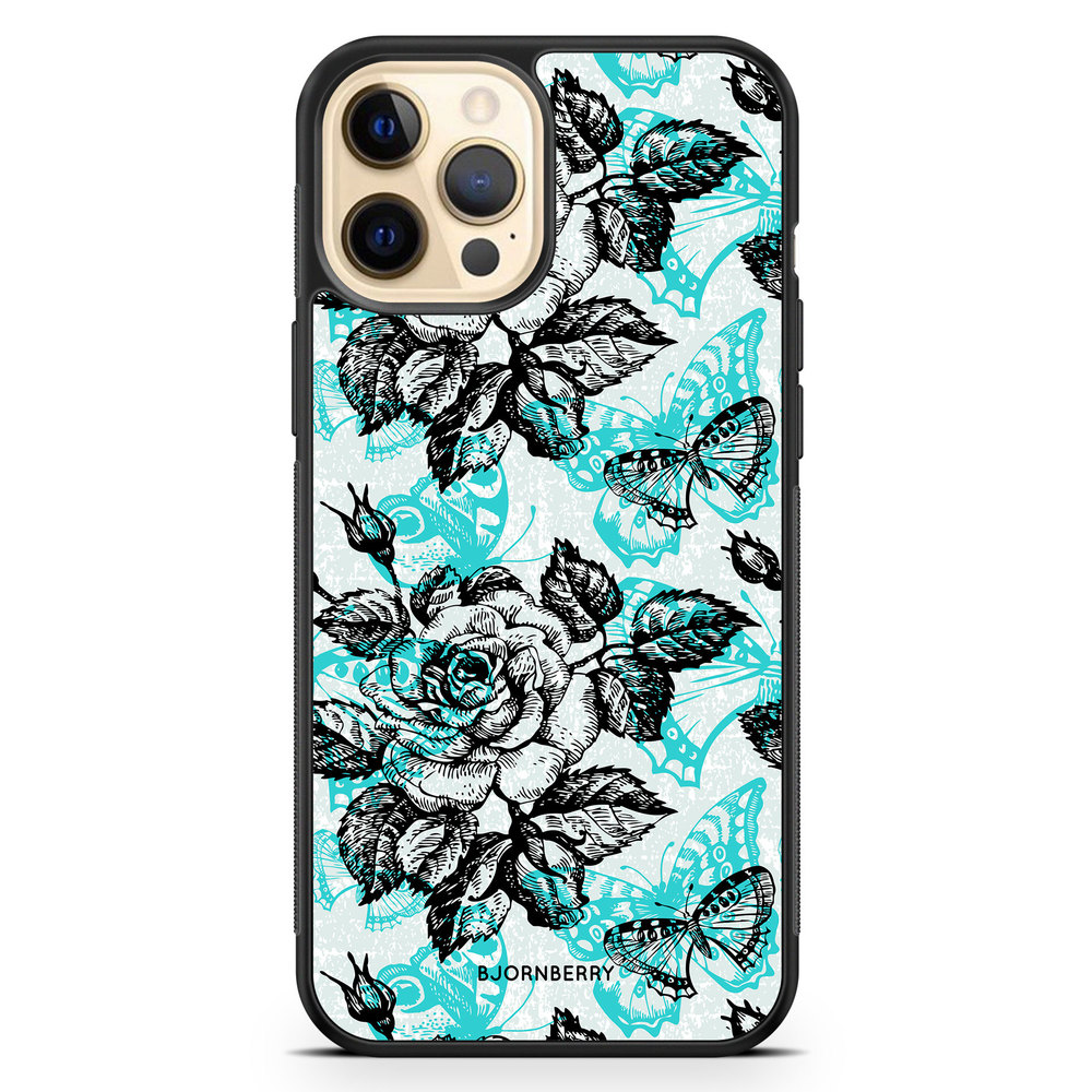 iPhone 12 Pro Max Case - Roses & Butterflies