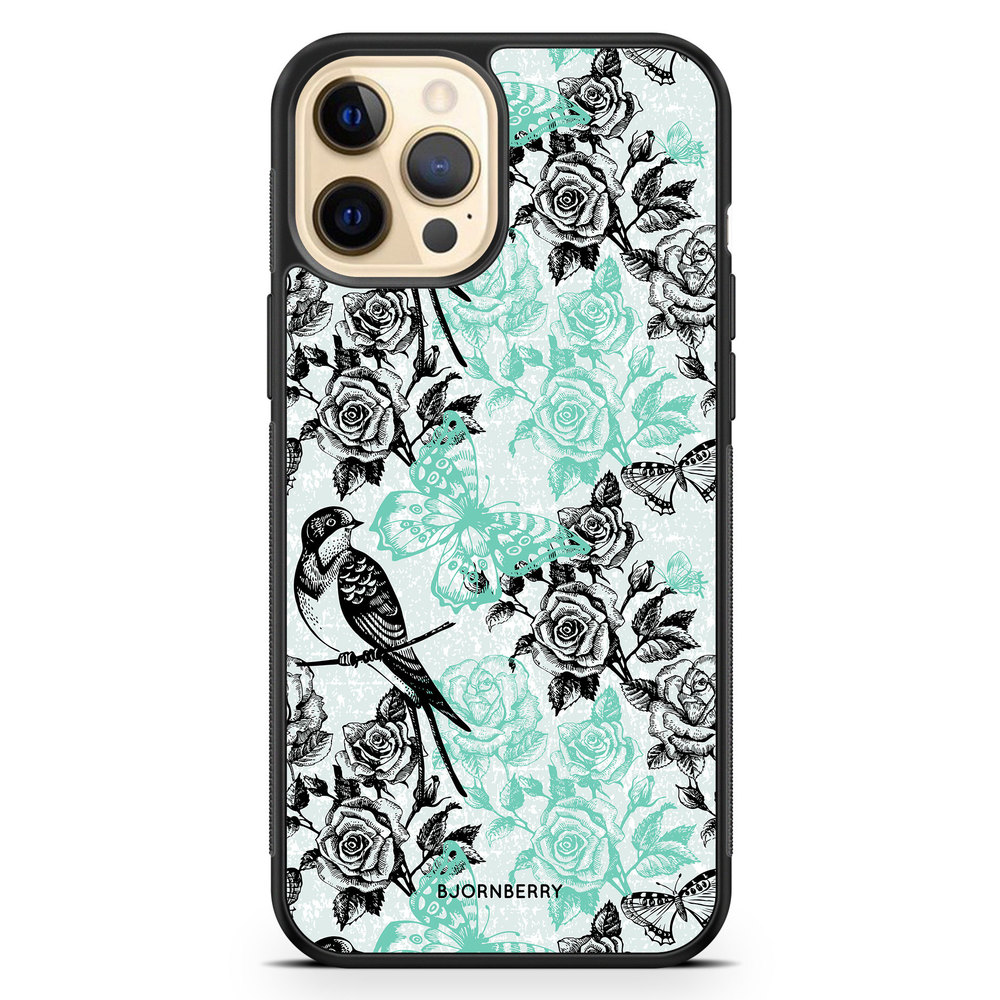 iPhone 12 Pro Max Case - Birds & Roses