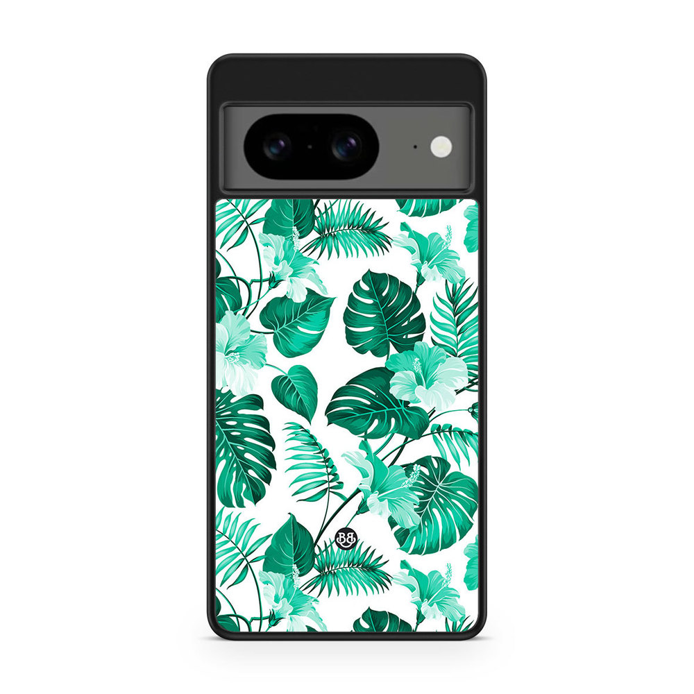 Google Pixel 8 Case - Turquoise Flowers