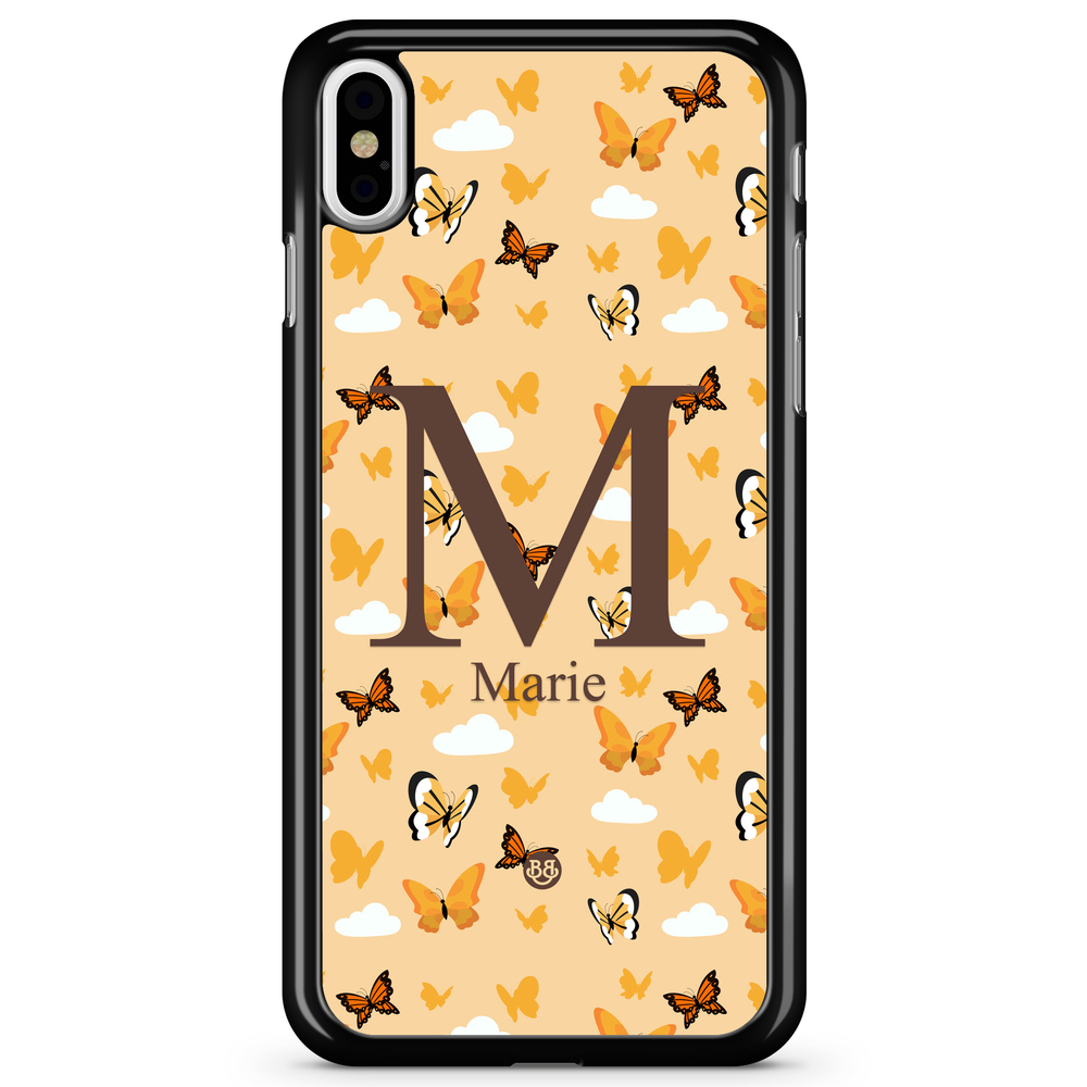 iPhone X / XS Case Custom - AWAKEN - Orange Butterfly