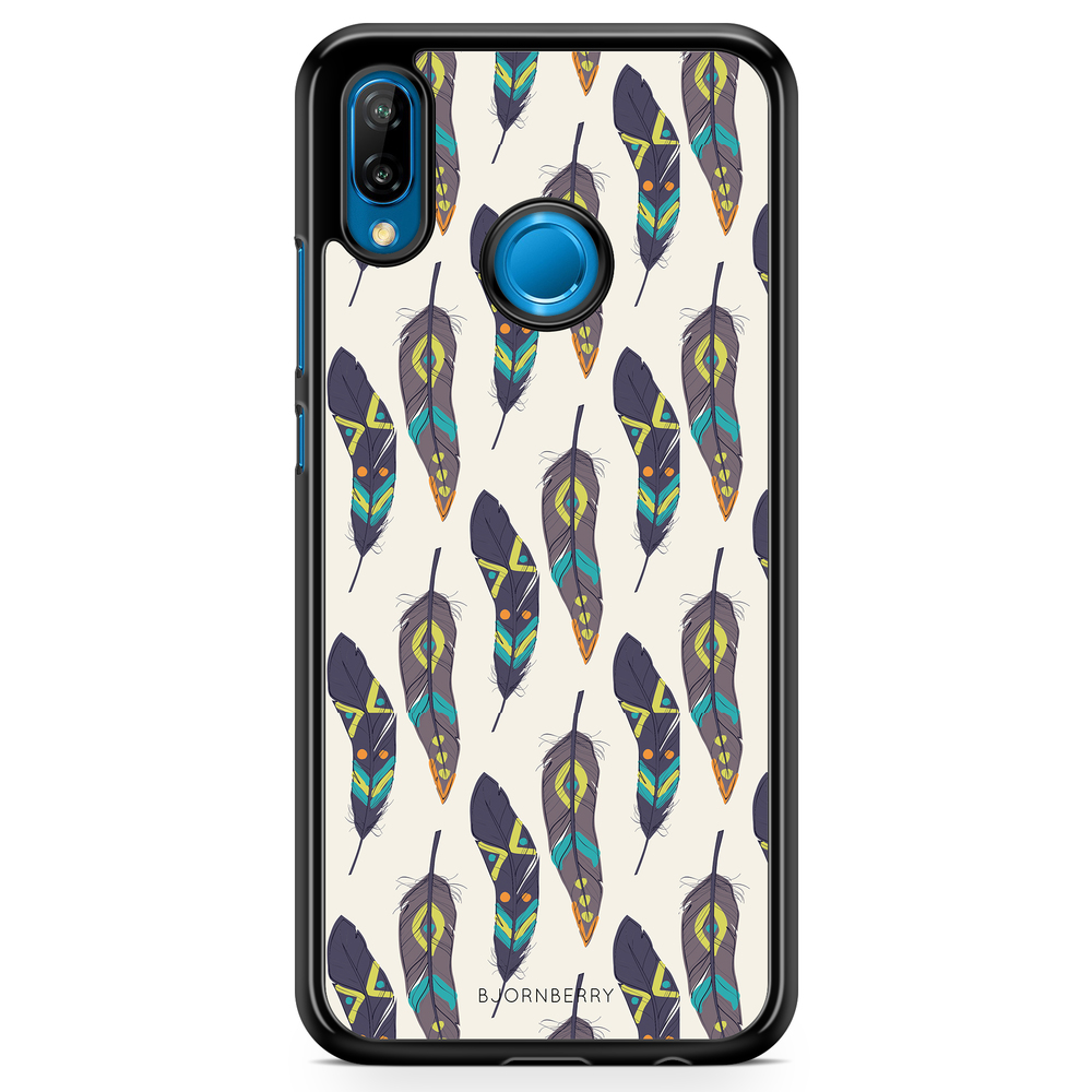 Huawei P20 Lite Case - Ethnic Feathers