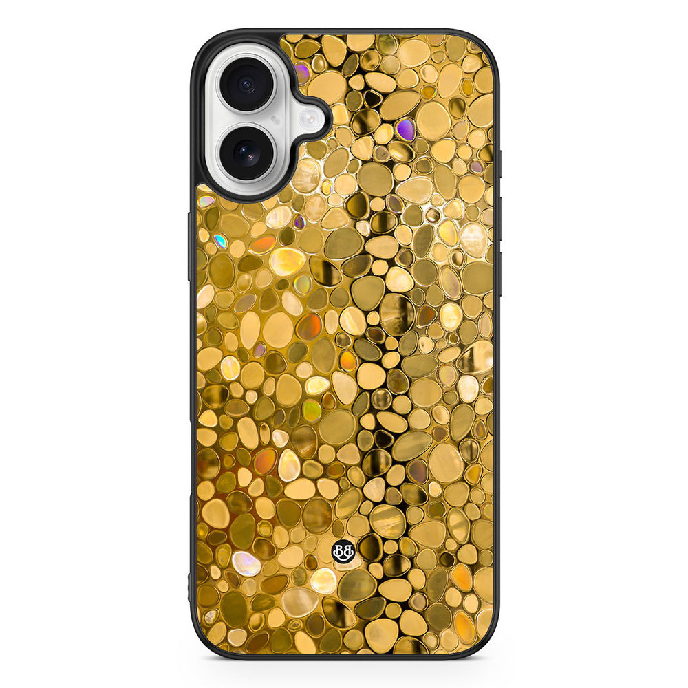 iPhone 16 Plus Case - Stained Glass Gold