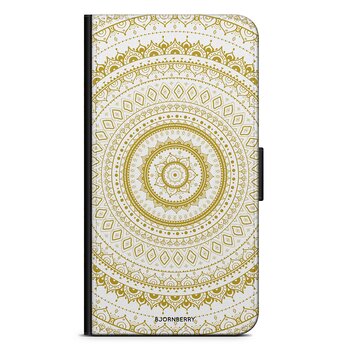 Huawei P40 Pro Wallet Case - White Gold Mandala
