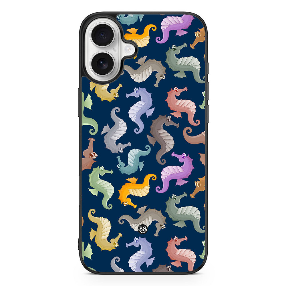 iPhone 16 Plus Case - Cartoon Sea-Horse