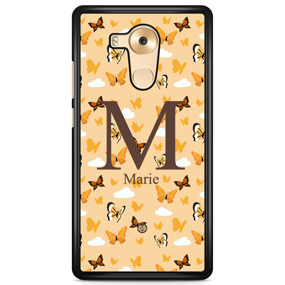 Huawei Mate 9 Case Custom - AWAKEN - Orange Butterfly